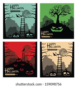 Halloween vector illustration.
