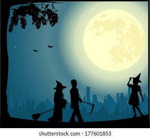 Halloween vector illustration 