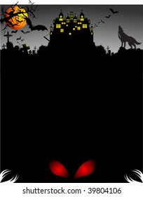 Halloween vector illustration.