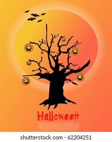 Halloween vector illustration.