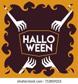 Halloween, vector illustration.