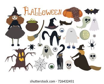 Halloween, vector illustration 