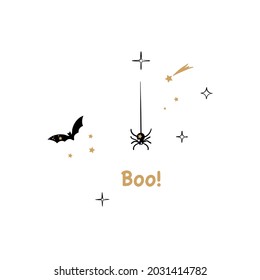 Halloween, Vektorgrafik. Halloween-Hintergrund