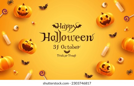 Halloween vector illustration background. for banners and posters.