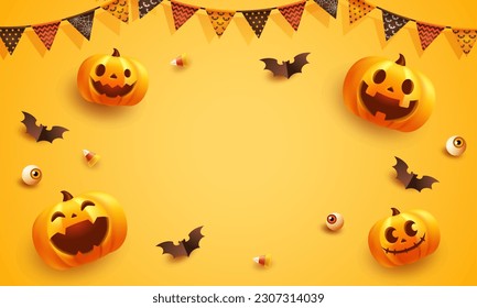 Halloween vector illustration background. for banners and posters.