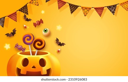 Halloween vector illustration background. for banners and posters.