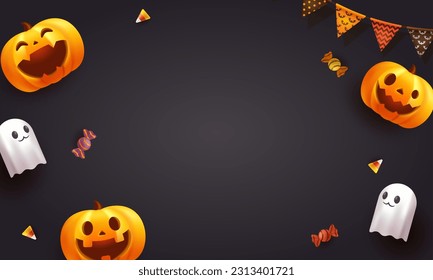 Halloween vector illustration background. for banners and posters.