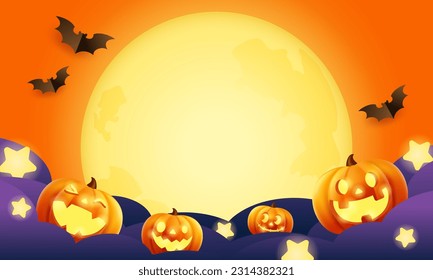 Halloween vector illustration background. for banners and posters.