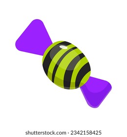 Halloween vector illustration with candy