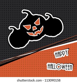 Halloween vector illustration for card