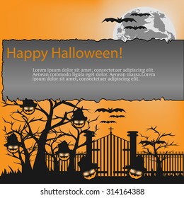 Halloween vector illustration for design