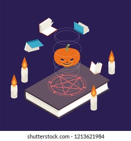 halloween vector illustration flat design