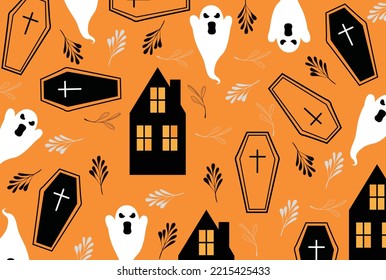 Halloween vector illustration graphic design wallpaper background collection