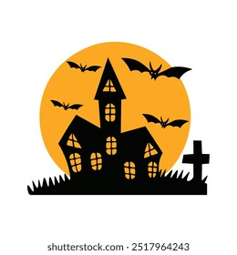 Halloween vector illustration isolated on white background