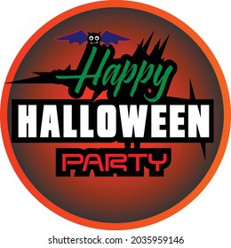 Halloween Vector illustration, Halloween Logo, Badges Set ,Party Invitations.(Scale to any size without loss of resolution)