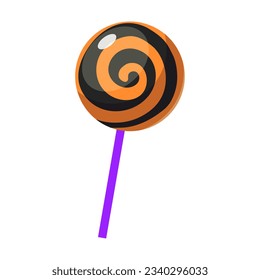 Ilustración vectorial de Halloween con lollipop