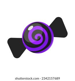 Halloween vector illustration with lollipop