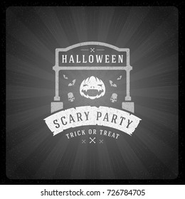 Halloween vector illustration on movie ending screen style background. Halloween vector illustration on movie ending screen style background.