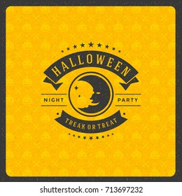 Halloween vector illustration on textured background.
