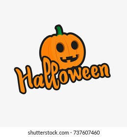 Halloween vector illustration on white background