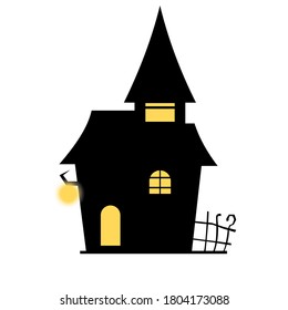 halloween vector illustration silhouette design. vector eps10