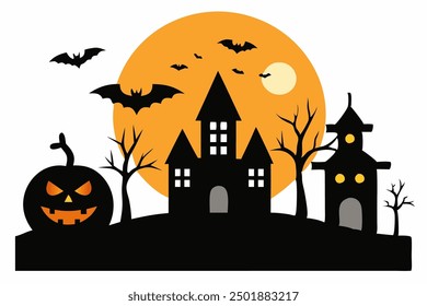 Halloween-Vektorgrafik: Spooky Designs und gruselige Grafiken für festlichen Spaß