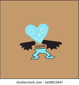 Halloween vector illustration of zombie creature