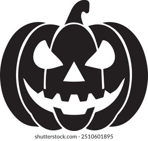 A Halloween vector image crafted for multipurpose use. The design is clean, innovative, minimalistic, and versatile, making it ideal for various applications like logos, posters, t-shirt designs