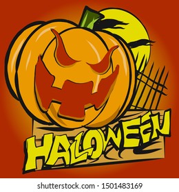 The Halloween vector image for Holiday concept