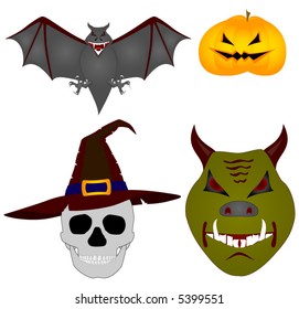 Halloween. Vektorbilder