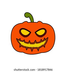Halloween vector. Halloween isolated on white background. Vector illustration.