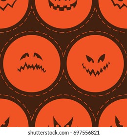 Halloween vector modern background. Seamless pattern. Texture for textile, paper print.