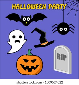 Halloween Vector Pack - five scary halloween vecotr object