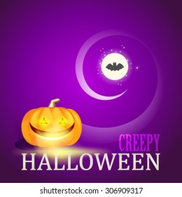 Halloween vector party poster, scary collection.