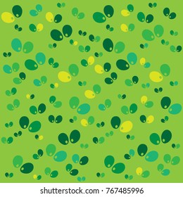 Halloween vector pattern with colored elements