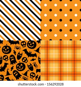 Halloween vector pattern pack