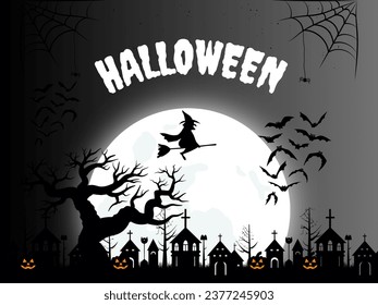 Halloween Vector Poster| Editable vector