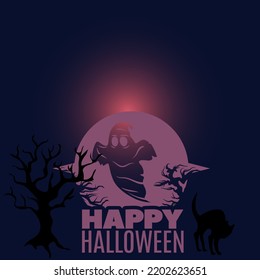 impresión vectorial de halloween para diseño de postales o web