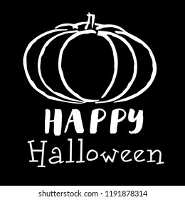 Halloween. Vector pumpkin. Vector Halloween greeting card, flyer, banner, poster templates.