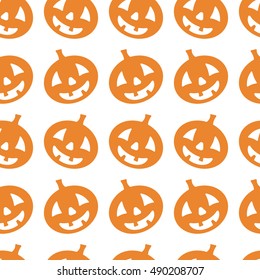 Halloween vector pumpkin pattern. Endless texture can be used for wallpaper, pattern fills, web page,background,surface