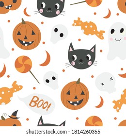 Halloween vector repeat pattern 05