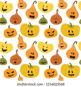 Halloween vector seamless pattern 