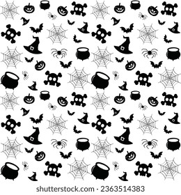 Halloween vector seamless pattern, Halloween pattern.