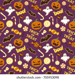 Halloween vector seamless pattern