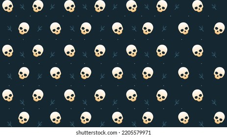 Halloween vector seamless pattern Background