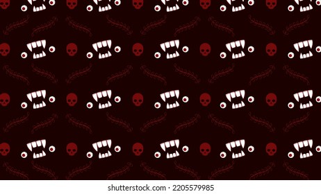 Halloween vector seamless pattern Background