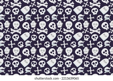 Halloween Vector Seamless Pattern. Element for Halloween events. Vector illustration