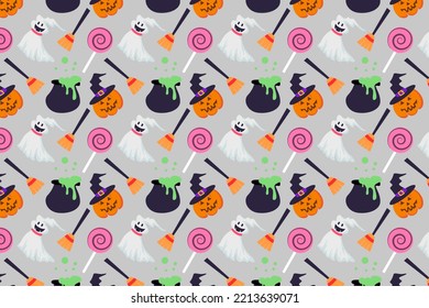 Halloween Vector Seamless Pattern. Element for Halloween events. Vector illustration