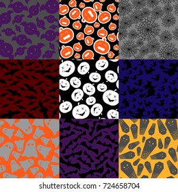 Halloween. Vector Halloween seamless pattern. Vector illustration.