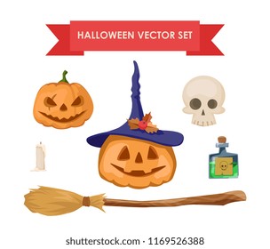 Halloween vector set